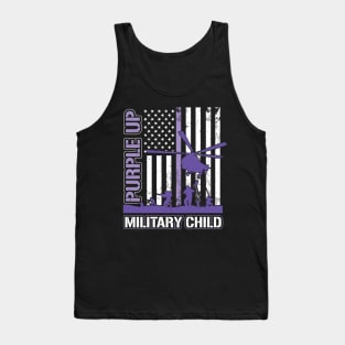 Purple Up for Military Kids Tank Top